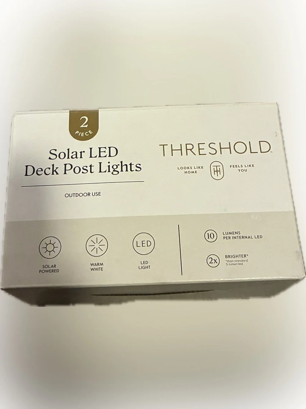 Threshold Solar Post Cap Lanterns •2 Pack•